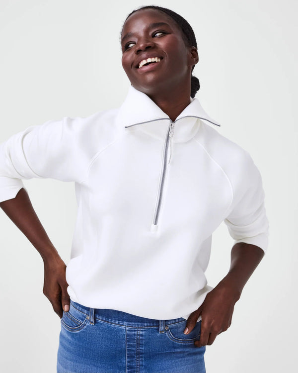The Spanx Air Essential Half Zip PullOver by SPANX - MomQueenBoutique