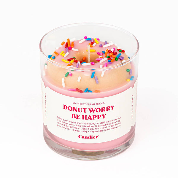 Donut Worry Candle: Donut Soy Candle - MomQueenBoutique