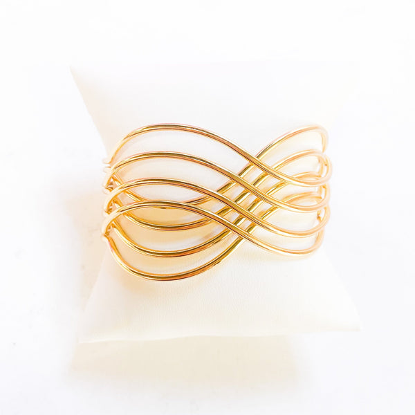 Golden Spiral Bracelet - MomQueenBoutique
