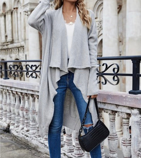The Gracie Cardi: Oversized Long Cardi - MomQueenBoutique