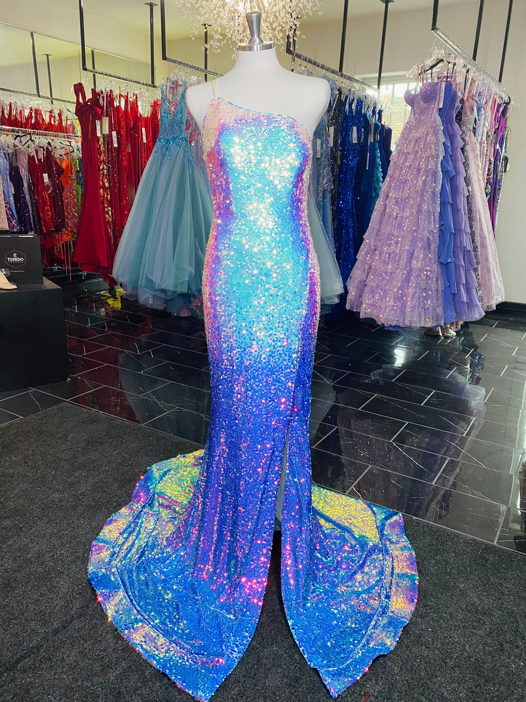 The Jennifer Gown: Long Formal Prom Dress Jovani 39099 6