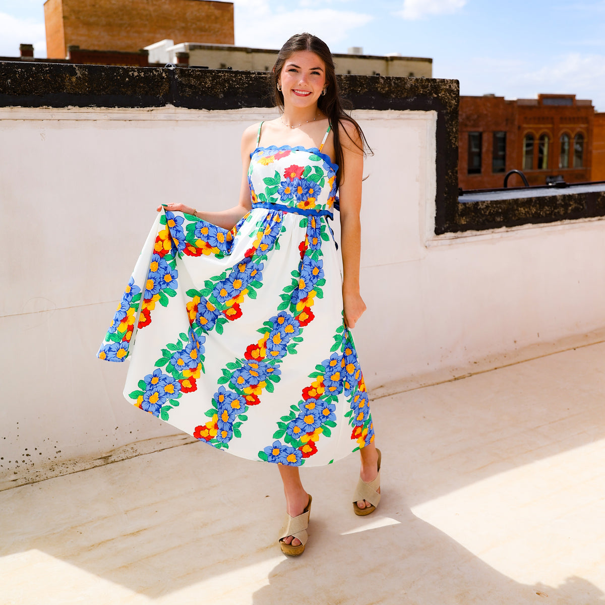 The Hadley: Floral Cut Out Maxi Dress Small The Hadley: Floral Cut Out Maxi Dress Small