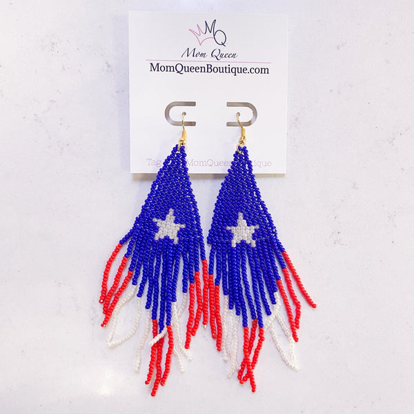 #America Earrings - MomQueenBoutique