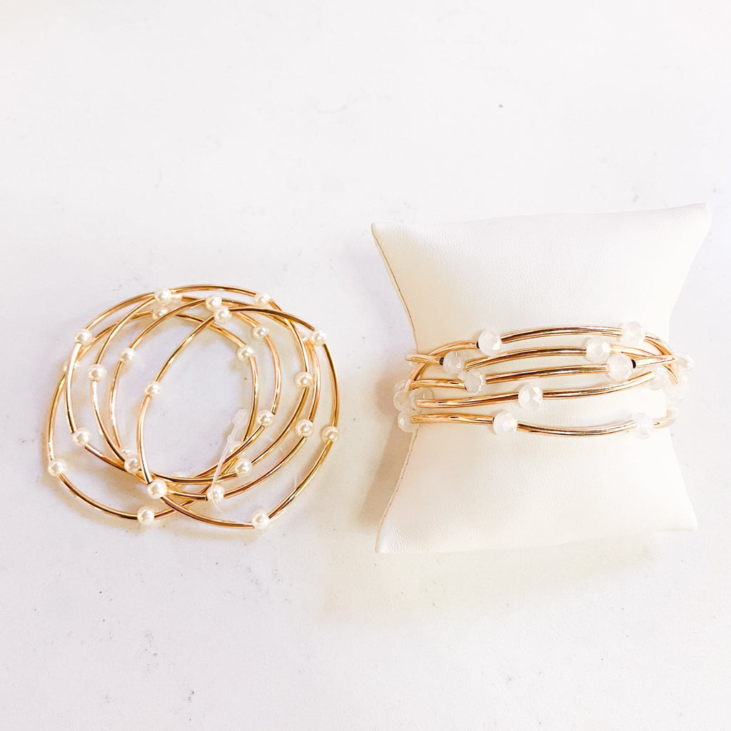 Beaded Gold Bracelet - MomQueenBoutique