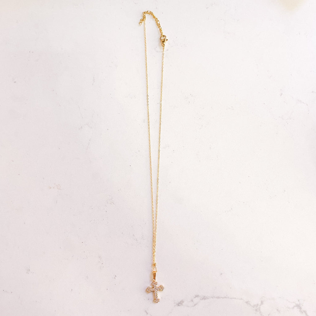 Beauty Cross Necklace - MomQueenBoutique