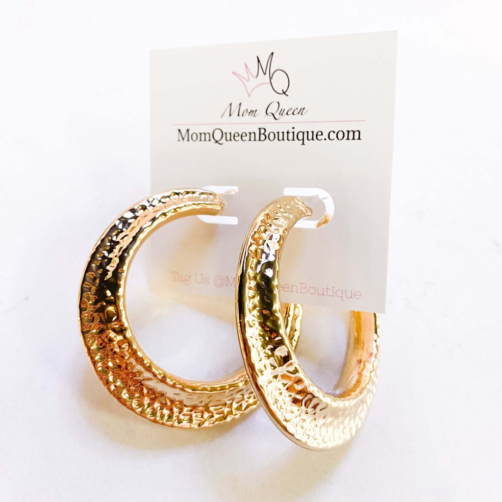 #BoldInGold Earrings - MomQueenBoutique