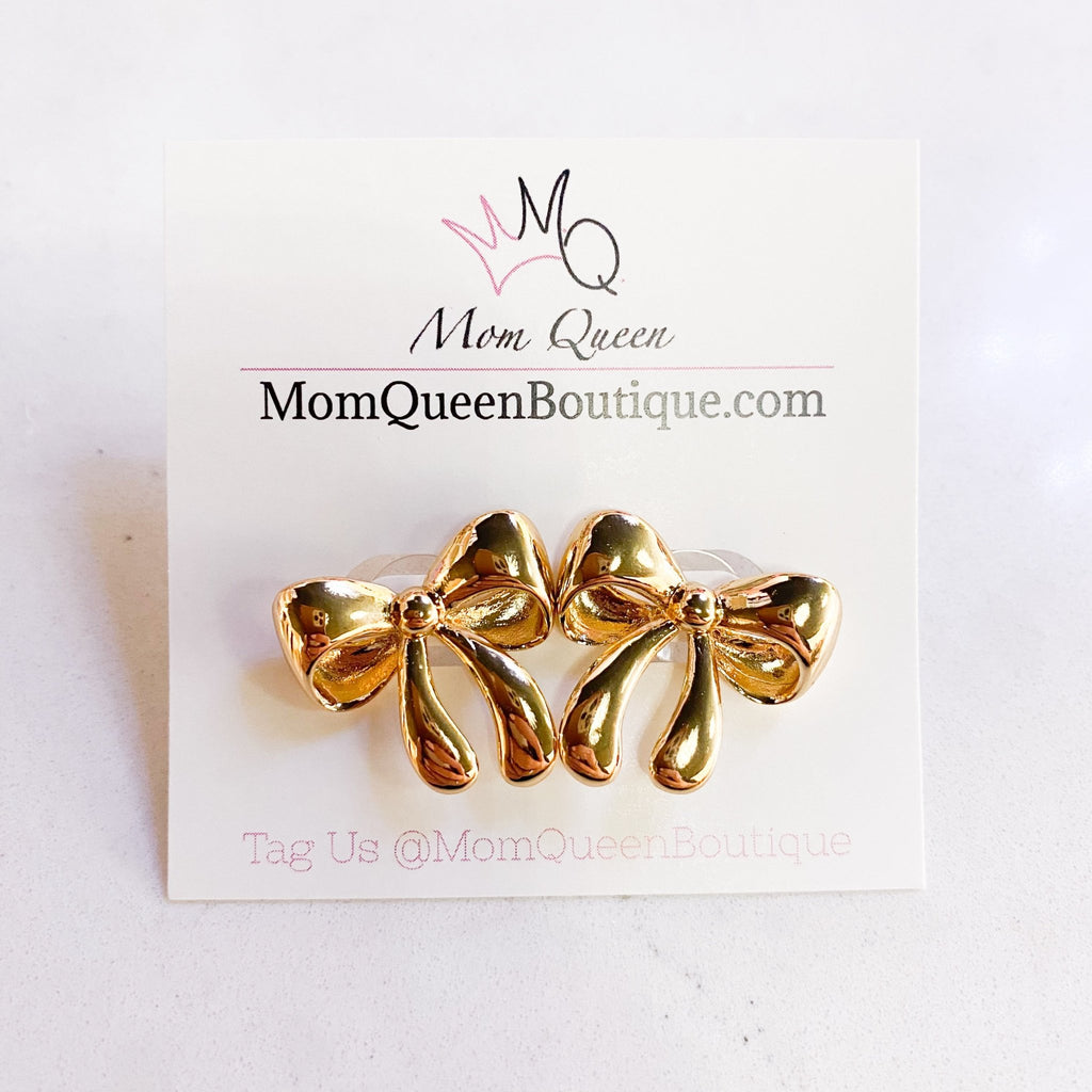 #BowStud Earrings - MomQueenBoutique