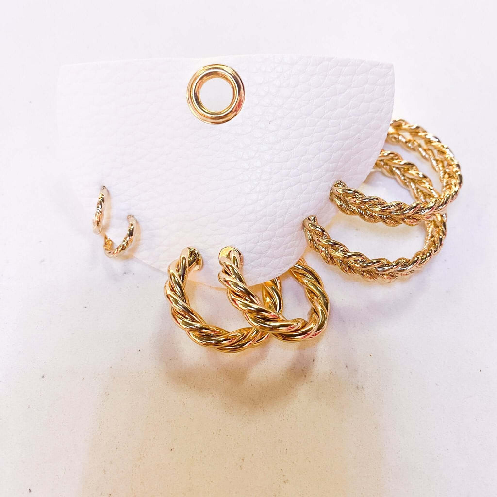 #CasualGoldHoop Set - MomQueenBoutique