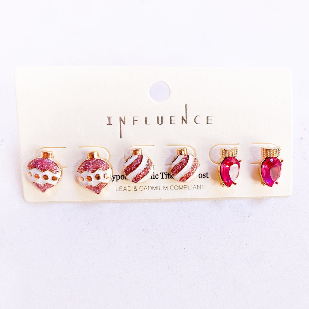 Christmas Bulb Earring Set - MomQueenBoutique