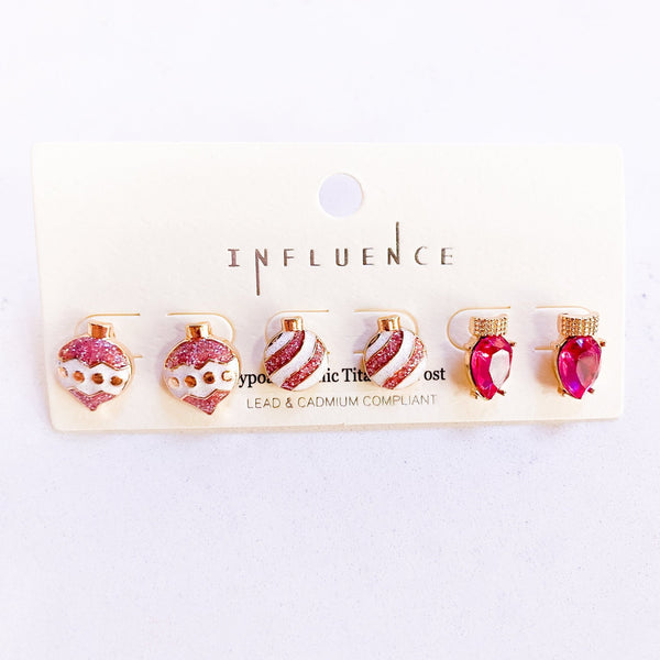 Christmas Bulb Earring Set - MomQueenBoutique