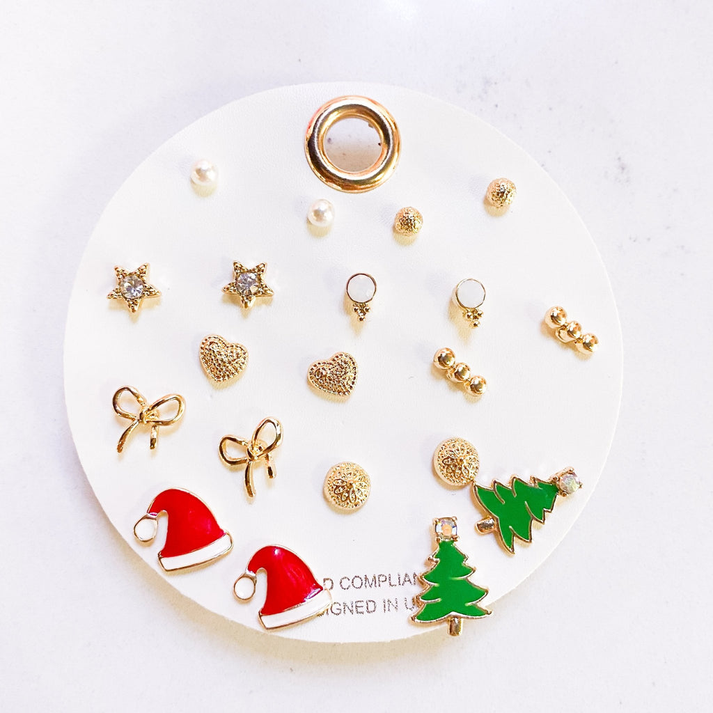 Christmas Stud Set - MomQueenBoutique