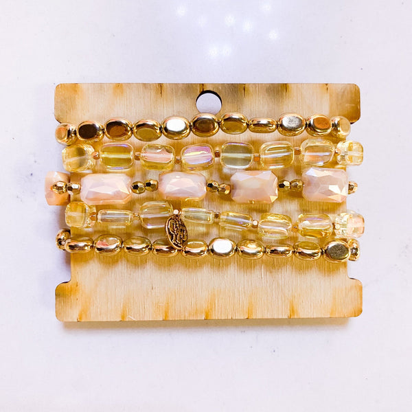Coral Beaded Bracelets - MomQueenBoutique
