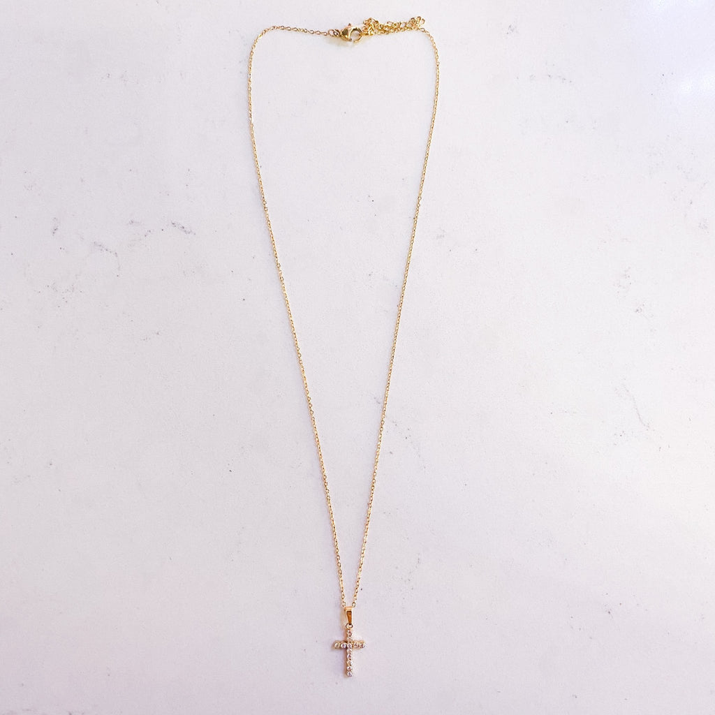Cross Sparkles Necklace - MomQueenBoutique
