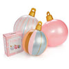 Deck The Halls With Balls: 30" Large Light - up Inflatable Christmas Holiday Balls - MomQueenBoutique