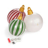 Deck The Halls With Balls: 30" Large Light - up Inflatable Christmas Holiday Balls - MomQueenBoutique