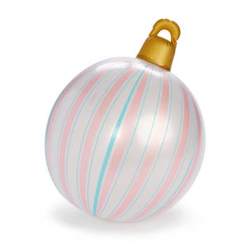 Deck The Halls With Balls: 30" Large Light - up Inflatable Christmas Holiday Balls - MomQueenBoutique