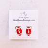 #FootballFan Earrings - MomQueenBoutique