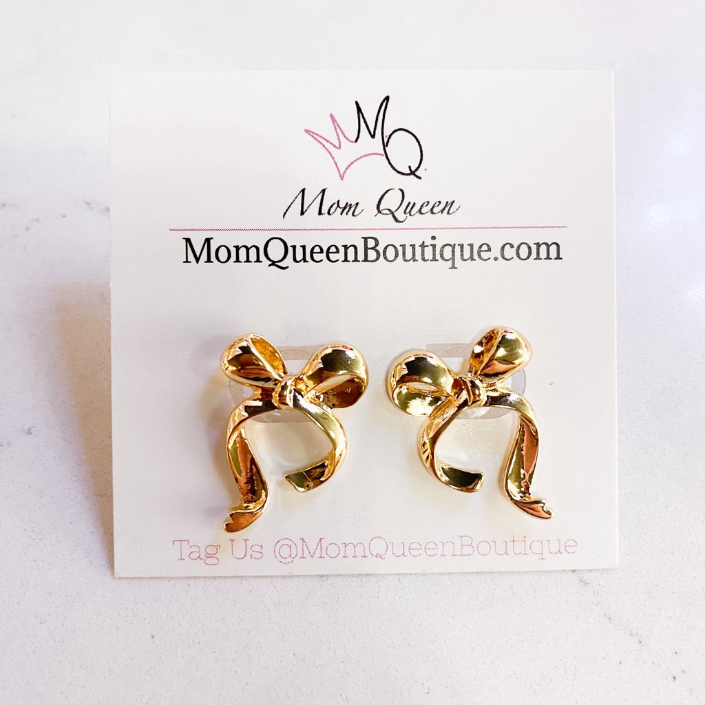 #GirlyBow Earrings - MomQueenBoutique