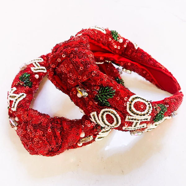 Ho Ho Ho Headband - MomQueenBoutique