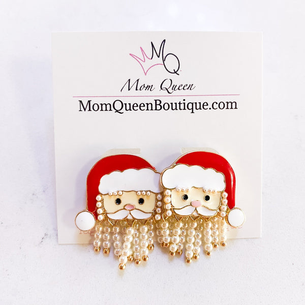 #HoHoHoStuds Earrings - MomQueenBoutique