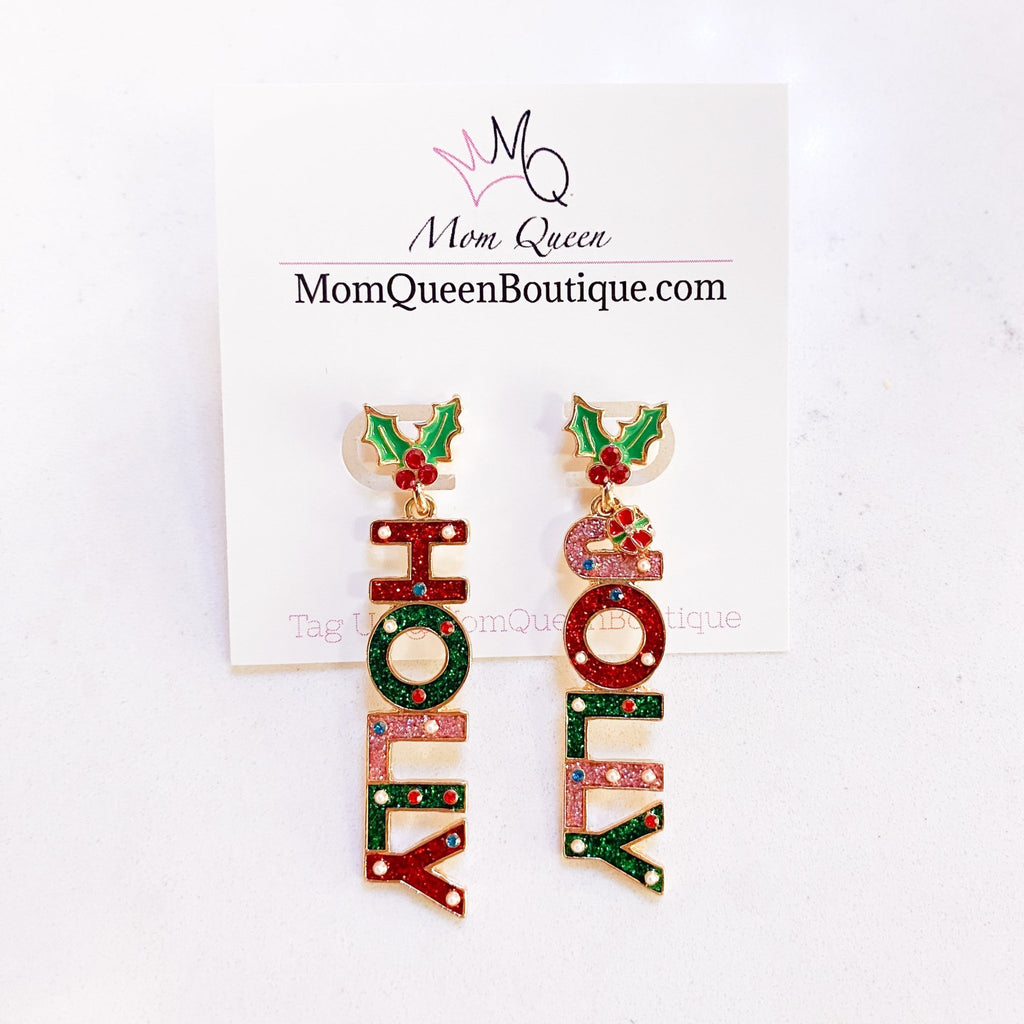 #HollyJolly Earrings - MomQueenBoutique