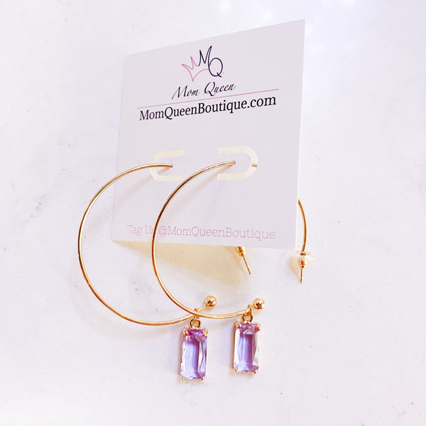 #Jeweled Earrings - MomQueenBoutique