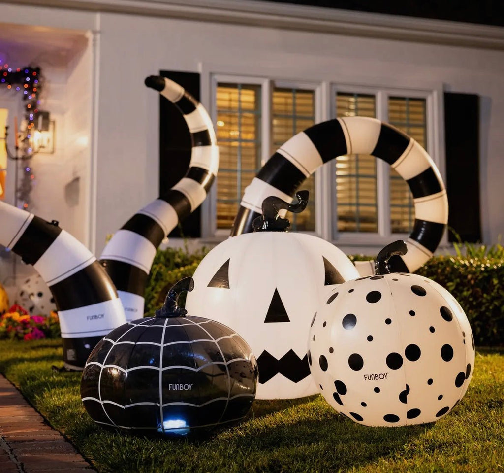 Large Inflatable Light Up Halloween Pumpkin Set - MomQueenBoutique