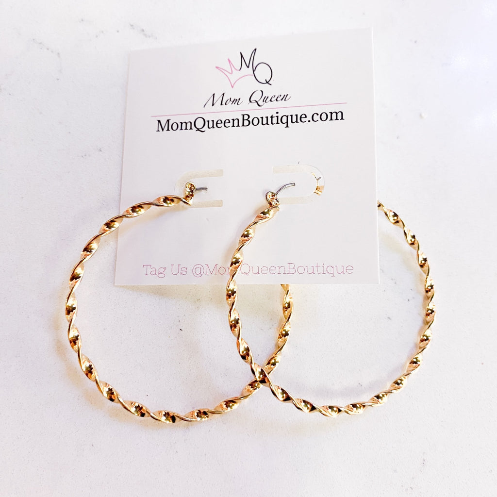 #LuxeHoop Earrings - MomQueenBoutique