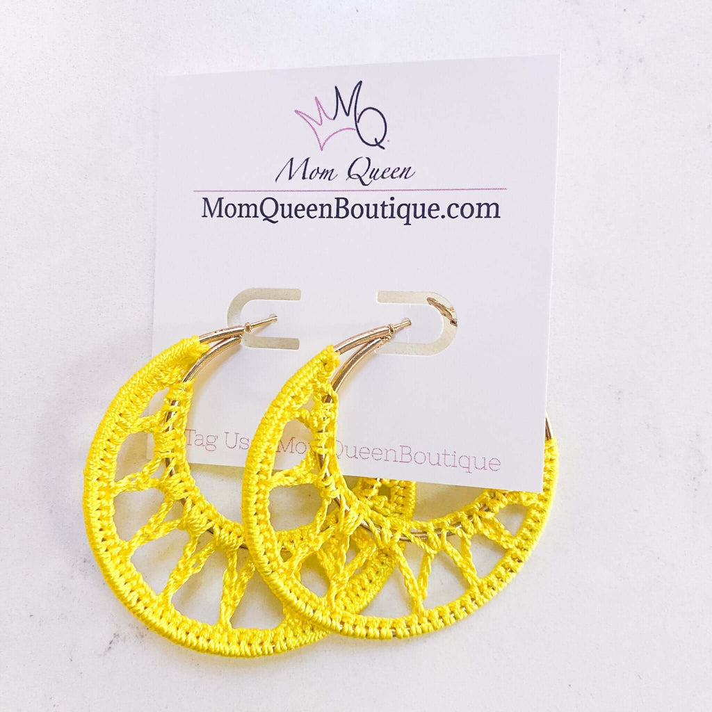 #MellowYellow Earrings - MomQueenBoutique