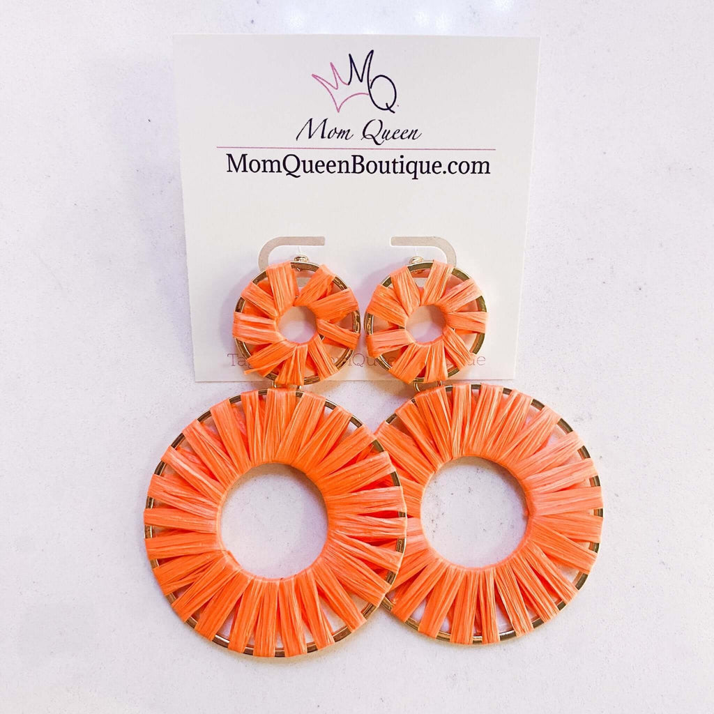 #OrangeSlice Earrings - MomQueenBoutique