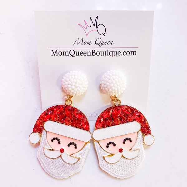 #SantaSparkle Earrings - MomQueenBoutique