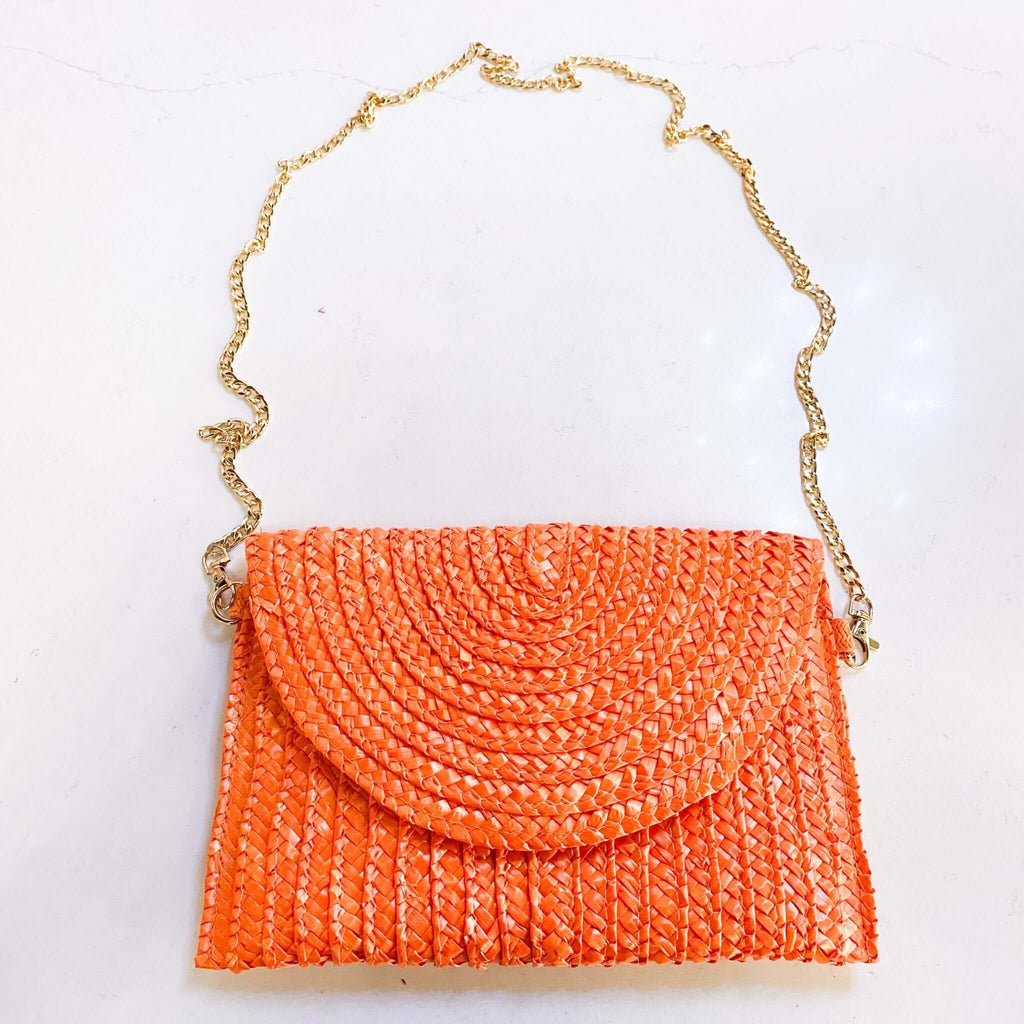 Sassy Summer Purse: Wicker Summer Convertible Clutch Purse - MomQueenBoutique