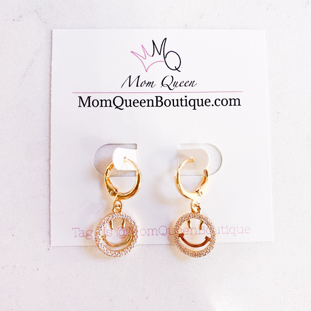 #SmileyGirl Earrings - MomQueenBoutique