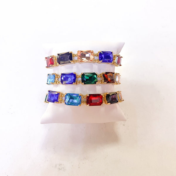 Square Diamond Bracelet - Colorful - MomQueenBoutique