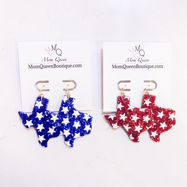 #TexasPride Earrings - MomQueenBoutique