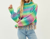 The Addie Sweater: Colorful Striped Sweater With Fringe - MomQueenBoutique