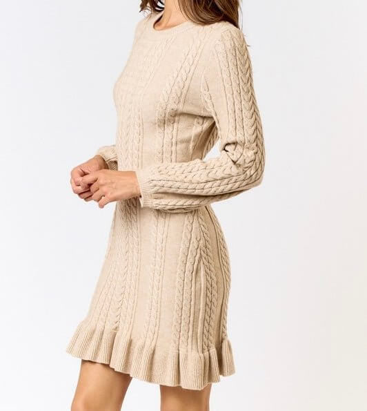strapless open back dress Heavy Ribbed Knit Open Back Midi Dress Charcoal / Medium main image 0