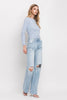 The Ainsley Jeans: Light Wash Wide Leg Jeans - MomQueenBoutique