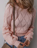 The Amy Sweater: Pink Sweater - MomQueenBoutique