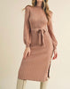 The Annabelle Sweater Dress: Midi Length Sweater Dress - MomQueenBoutique