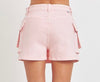 The Anne Skort: Pink Denim Cargo Skort - MomQueenBoutique