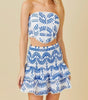 The Aubrey Set: Strapless Paisley Print Skirt Set - MomQueenBoutique