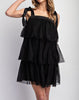 The Bianca Dress: Black Tulle Mini Dress - MomQueenBoutique