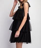 The Bianca Dress: Black Tulle Mini Dress - MomQueenBoutique