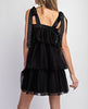 The Bianca Dress: Black Tulle Mini Dress - MomQueenBoutique