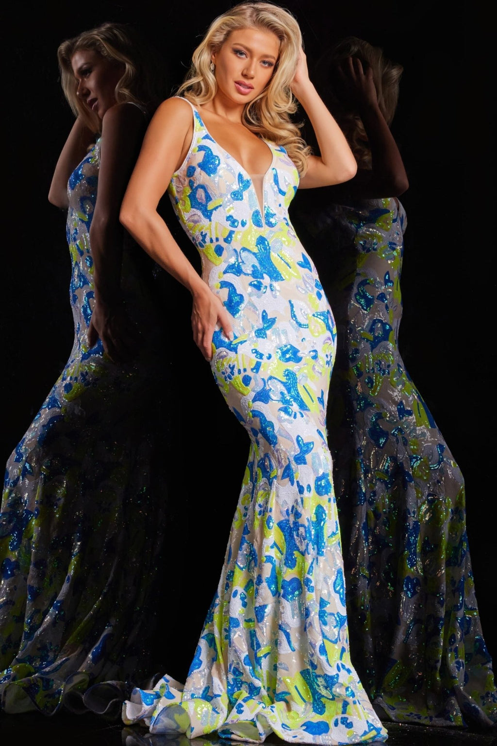 The Bree Gown: Long Formal Prom Dress Jovani 26130 - MomQueenBoutique