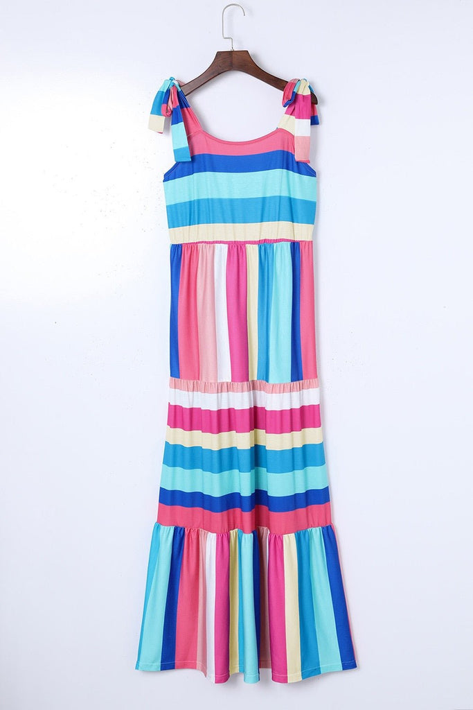 The Brighton Dress: Colorful Maxi Dress - MomQueenBoutique