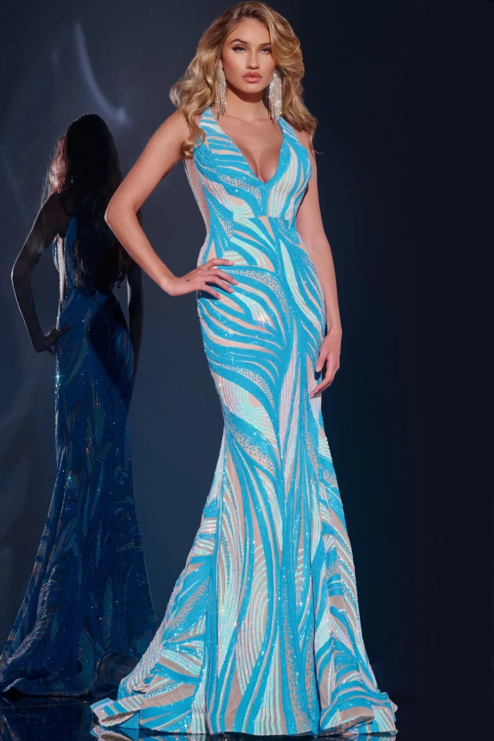 The Cali Gown: Long Formal Prom Dress Jovani 39232 - MomQueenBoutique