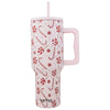 The Candy Cane Christmas Tumbler: Pink Christmas Tumbler - MomQueenBoutique