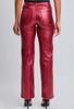 The Candy Pants: Red Pleather Metallic Pants - MomQueenBoutique